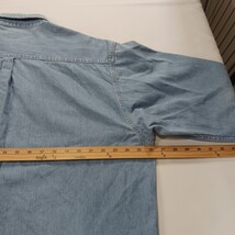 Port Authority CACTUS RN#90836 Original Denim Shirt Men's XL Blue Button-Down image 6