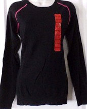 Kersh Women&#39;s Crew Neck Pullover Lightweight Sweater  Black Sz S M - £11.02 GBP