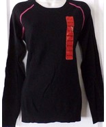 Kersh Women&#39;s Crew Neck Pullover Lightweight Sweater  Black Sz S M - £11.02 GBP