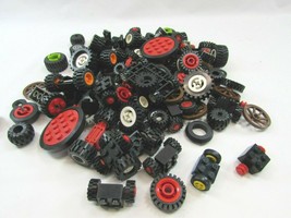 LEGO Lot Wheels Axles Parts 33507 Treads Rubber Rims  - £23.67 GBP