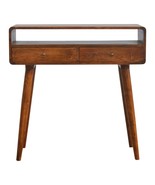 Artisan Furniture Curved Chestnut Console Table - £267.35 GBP