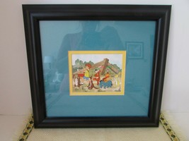 Walt Disney Ltd Ed Postage Stamp Print Pooh Bear Parade Framed Coa - £18.47 GBP