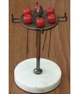 Vintage Silver Plated Food Pick Set - White Marble Base - Six Food Picks... - $561.02 MXN
