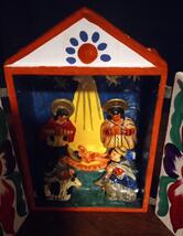 Fantastic Vintage Hispanic Nativity - Colorful! - $25.00