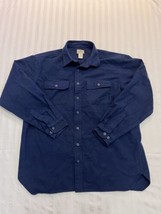 LL Bean Soft Chamois Flannel Button Down Shirt Size XL Tall 0 MT04 Heavy... - $19.62