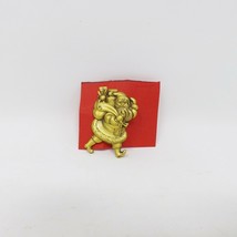 Gold Santa Claus Pin Brooch - New - £9.12 GBP