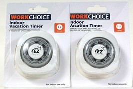 2 Ct WorkChoice 14 Preset On &amp; Off Cycles Per Week 2 Prong Indoor Vacati... - £11.98 GBP
