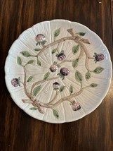 Fitz & Floyd OCI Berries and Vines 9" Majolica Style Wall Decor Plate - $15.48