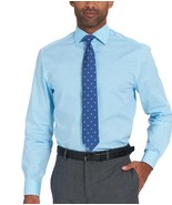 Nick Graham Mens Dress Shirt Light Blue Neck Tie Geometric Stretch Long ... - $48.99