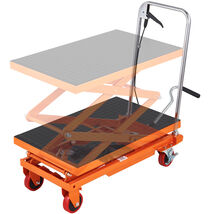VEVOR Hydraulic Lift Table Cart, 330 lbs Capacity 50 inch Lifting Height... - $269.90