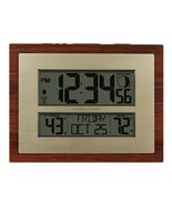 Cherry Finish Modern Digital Atomic Clock with Temperature, W86111 - €48,74 EUR