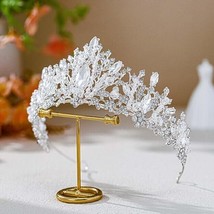 FOYTE CRYSTAL TIARA WEDDING BRIDE RHINESTONE CROWN QUEEN BRIDAL ~BRAND NEW~ - $22.00