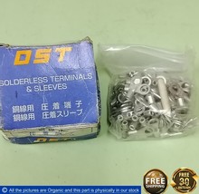 Daido DST 1.25-S4 Solderless Terminals &amp; Sleeves 22-16(AWG) Lot of 100pcs New - £73.61 GBP