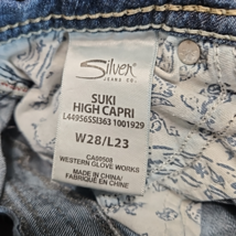 Silver Jeans Suki Capri High Rise Bootcut Jeans Women's 18 image 4