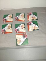 7 VINTAGE COCA-COLA COKE Christmas Coasters Santa With Cork Backing - $150.31 MXN