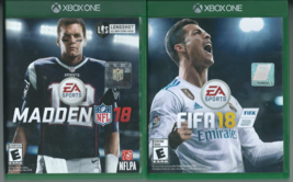  FIFA Soccer 18 &amp; Madden NFL 18 (Microsoft Xbox One, 2017) ⚽ - £7.41 GBP