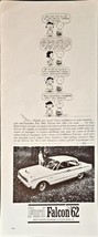 FORD FALCON 1962 - Peanuts Cartoon - Charlie Brown &amp; Lucy - 1961 VTG Pri... - $26.11