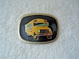 Vintage ? School Bus Themed Belt Buckle &quot; Beautiful Collectible Useable Item &quot; - £18.64 GBP