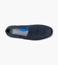 Nunn Bush Luca Suede Moc Toe Venetian Slip On Shoes Navy 85102-410 image 6