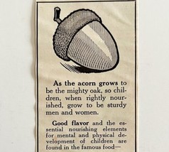 1916 Grape Nuts Cereal Acorns Advertisement Food Ephemera DWMYC4 - $19.99
