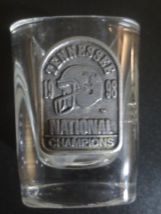 Tennessee 1998 National Champions Square Shot glass with Pewter Emblem - $12.38