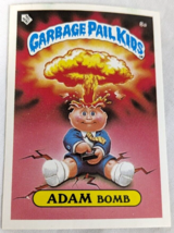 Uk Mini 1st Series 1985 Topps Garbage Pail Kids OS1 Adam Bomb Card Sticker Gpk - £73.95 GBP