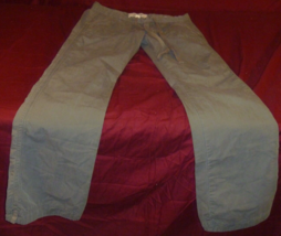 Abercrombie Gray Straight Leg Hot Weather Summer Drawstring Pants Youth Xl - $17.59