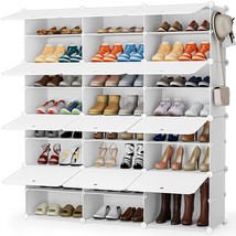 Shoe Storage Cabinet, 48 Pairs Shoe Rack 3 By 8 Tier Shoe Organizer Space Saving - £94.99 GBP