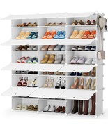 Shoe Storage Cabinet, 48 Pairs Shoe Rack 3 By 8 Tier Shoe Organizer Spac... - £93.24 GBP
