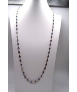 Authentic Swarovski Statement Flapper Opera Necklace Stunning Blue Cryst... - $499.99