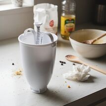 Mini Donut Maker Machine – Manual One-Hand Donut Dispenser, White - $26.32