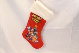 Mickey Mouse Christmas Stocking Walt Disney Co  17&quot; long x 10 1/2&quot; wide ... - $21.55