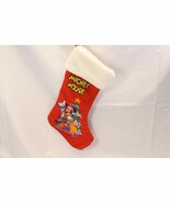 Mickey Mouse Christmas Stocking Walt Disney Co  17&quot; long x 10 1/2&quot; wide ... - $21.55