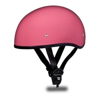 Daytona Helmets Skull Cap W/O Visor Hi-Gloss Pink Motorcycle DOT Helmet ... - £62.60 GBP