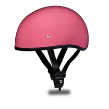 Daytona Helmets Skull Cap W/O Visor Hi-Gloss Pink Motorcycle DOT Helmet ... - £59.57 GBP