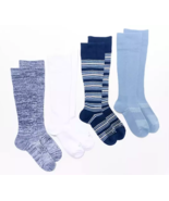 Tommie Copper 4PK UltraTemp UltraGuard Over Calf Socks Size L Large Blue... - $37.71