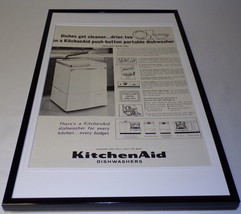 1963 KitchenAid Dishwasher Framed 11x17 ORIGINAL Vintage Advertising Poster - £54.20 GBP