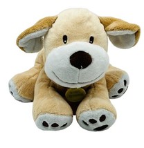 Koala Baby Best Friend Dog Puppy Beige Tan Blue Plush Lovey Rattle 8 inch - £11.94 GBP