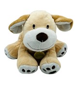 Koala Baby Best Friend Dog Puppy Beige Tan Blue Plush Lovey Rattle 8 inch - £11.75 GBP