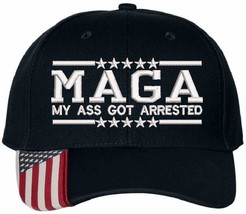 MAGA Hat &quot;My Ass Got Arrested&quot; USA300 Flex Fit or Kryptek Embroidered Hat - £19.12 GBP