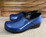 Sanita Blue Patent Leather Women’s  Nursing Clogs Size 41 US 10 New With... - £50.68 GBP