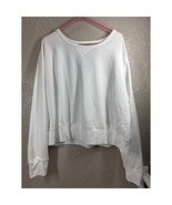 Nike Dri-Fit Womens Sweater Sweatshirt White Long Sleeve Cropped Yoga Si... - $464.68 MXN