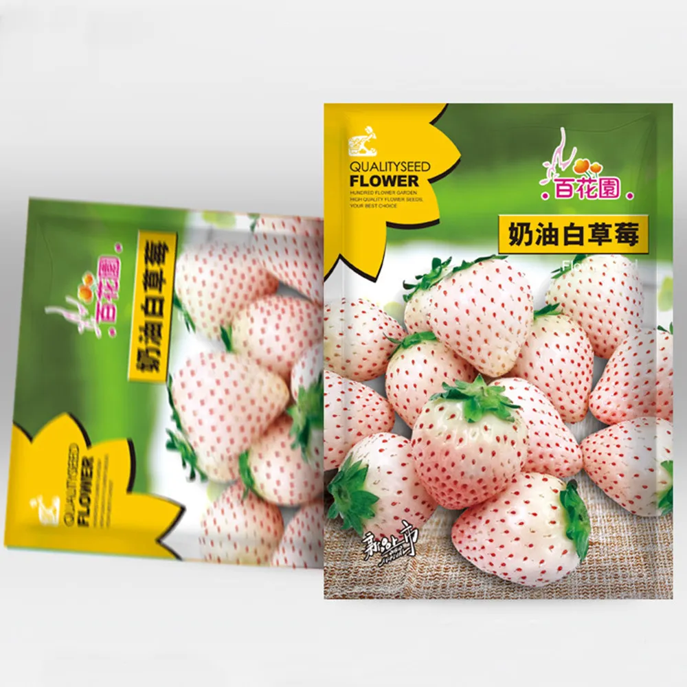 5 Bags (approx 200 seeds / bag) Littile White Series Small White Strawberry CP-1 - £22.34 GBP