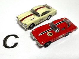 2pc 1960s Hong Kong Kader 1964 Chevy Corvette + Aston Martin Db5 Slot Car LotC - £119.89 GBP