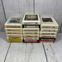 8 Track Tape Lot Of 19 Tapes Country Dolly Parton Willie Nelson Hank Williams + - £27.90 GBP