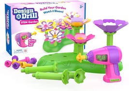 Design Drill STEM Garden Flower Building Drill Toy 37 Pieces Gift for Kids Ages  - $46.66