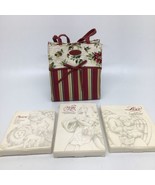 Vintage Longaberger Pottery  Angel Series Cookie Molds + Holiday Gift Ba... - £18.26 GBP