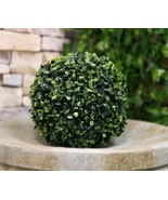 Set Of 3 Home And Garden 9&quot;D Round Green Artificial Faux Boxwood Topiary... - £33.96 GBP
