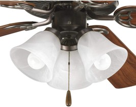 Progress Lighting P2600-20Wb Fan Light Kit, Brown - £63.52 GBP