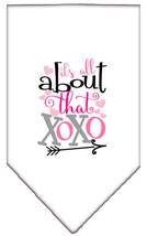 All About that XOXO Screen Print Bandana White Small - £9.26 GBP